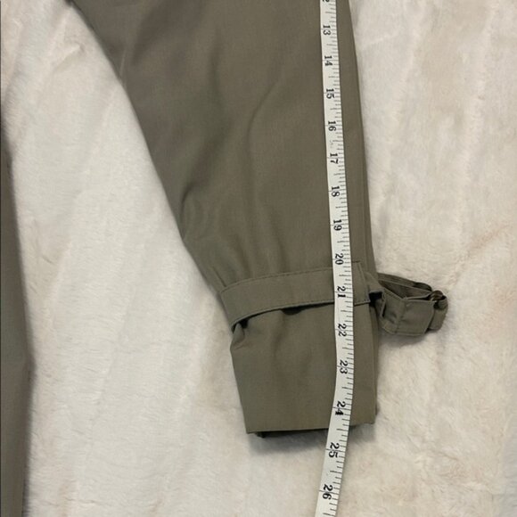 London Fog Women's Maincoats Khaki Trench Coat Removable Plaid Lining Size 12 - Picture 13 of 14